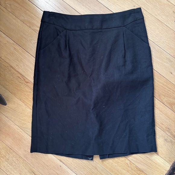 J. Crew Factory Classic Work Black Pencil Skirt - Size 6 - Picture 3 of 13